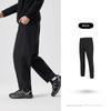 Jordan Outdoor Fleece-Lined Water-Resistant Long Pants for Men 2026 Spring New Woven Hiking Pants with Flat Cuffs