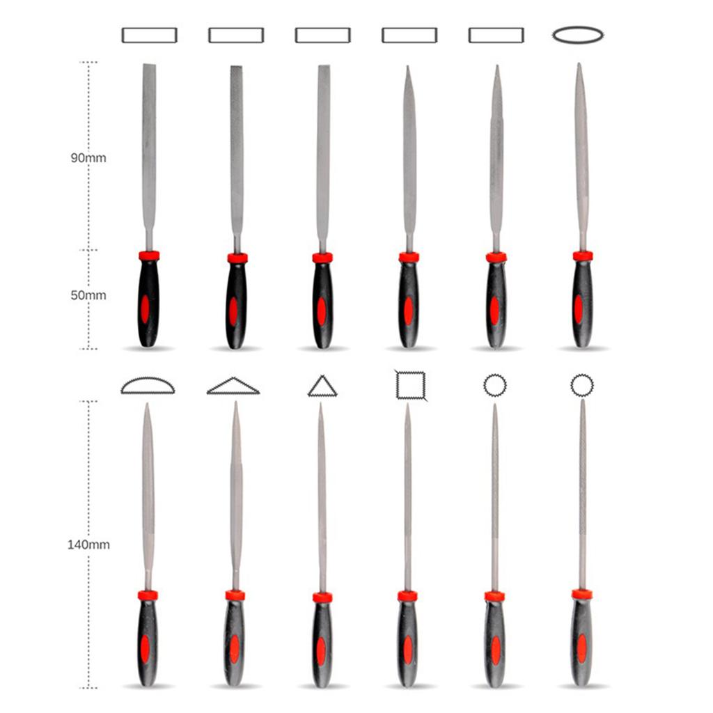 Flat/for Triangle/half-round/round File Set for Cutting Polishing Wood Metal DIY Woodworker Professional Rust Resistant