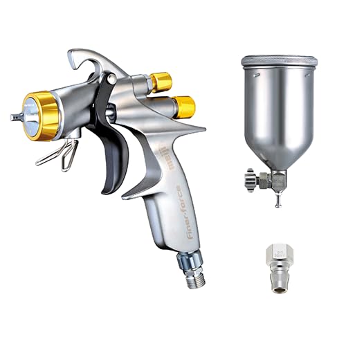 Meiji FINER-FORCE B Spray Gun + 4GF-U Stainless Steel Cup + 20PFF Coupler Set