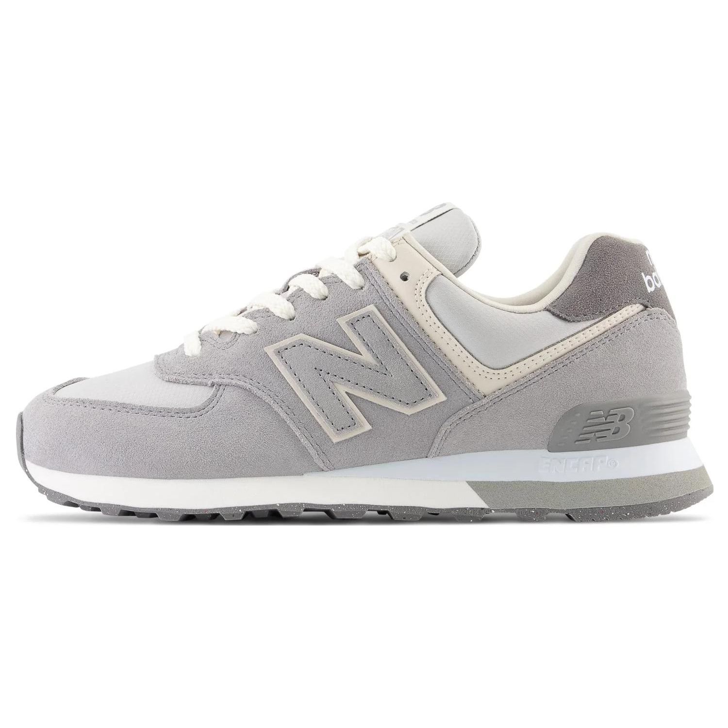 

New Balance NB 574 Ретро Удобные Низкие Кроссовки для Бега Унисекс кроссовки Светло-серый U574BSG 37
