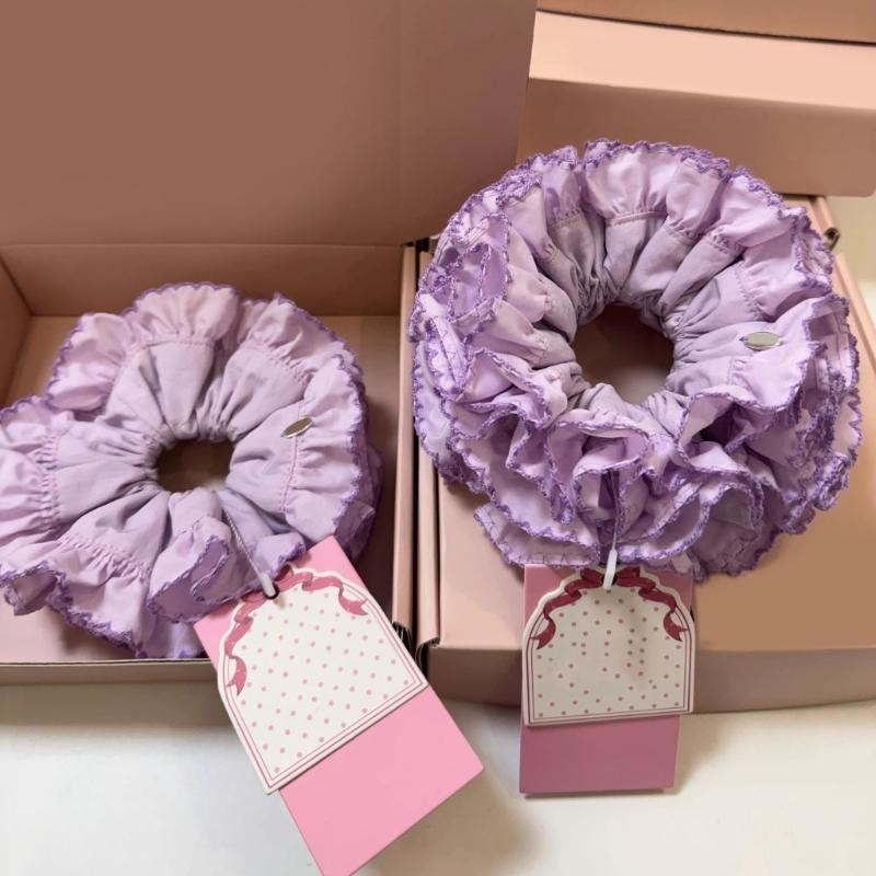 Soft Fabric Hair Accessory Soft Elastic Hair Band Pleats Scrunchie Hair Decoration For Daily Wear And Special Occasion