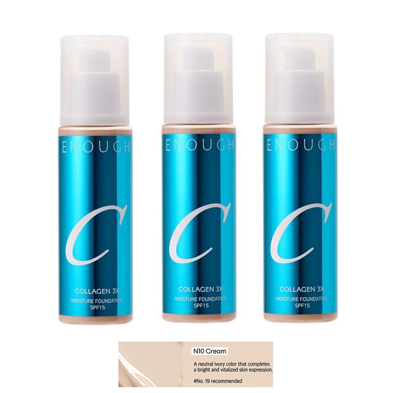 ENOUGH FONDOTINTA COLLAGENE 3X IDRATANTE SPF 100ml (30 opzioni)