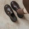 Retro Thick-soled Shallow-mouthed Loafers for Women A New Style of Women's Shoes That Can Be Worn On One Foot