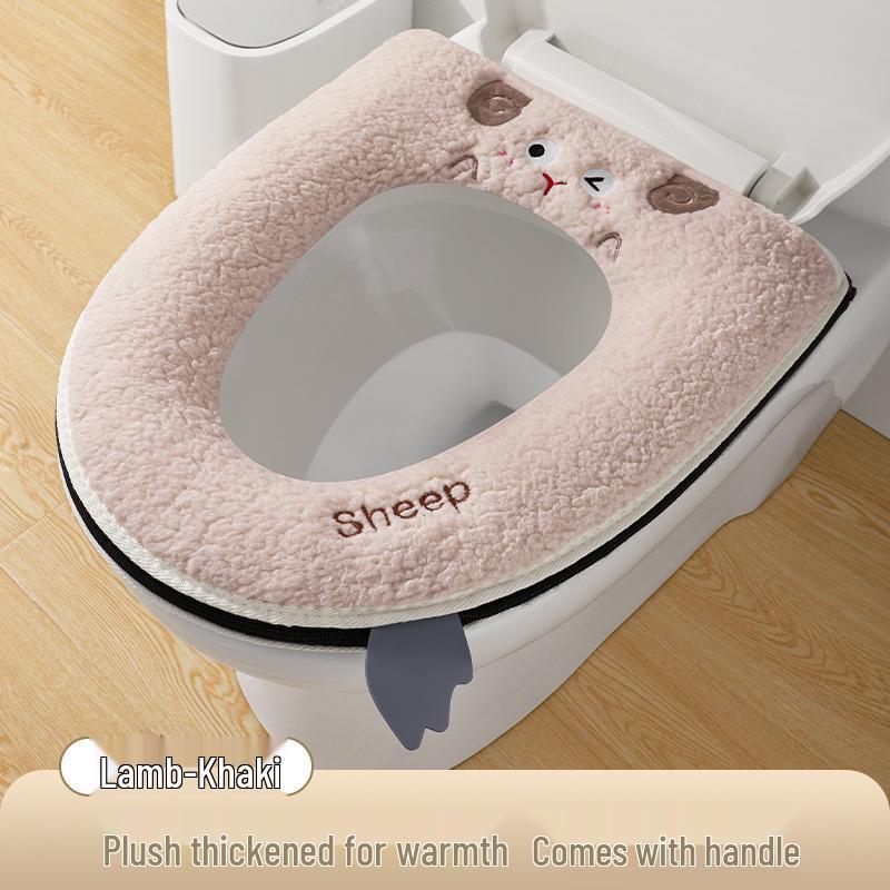 Universelles Cartoon Verdicktes Toilettensitzkissen - Warme Klebepads