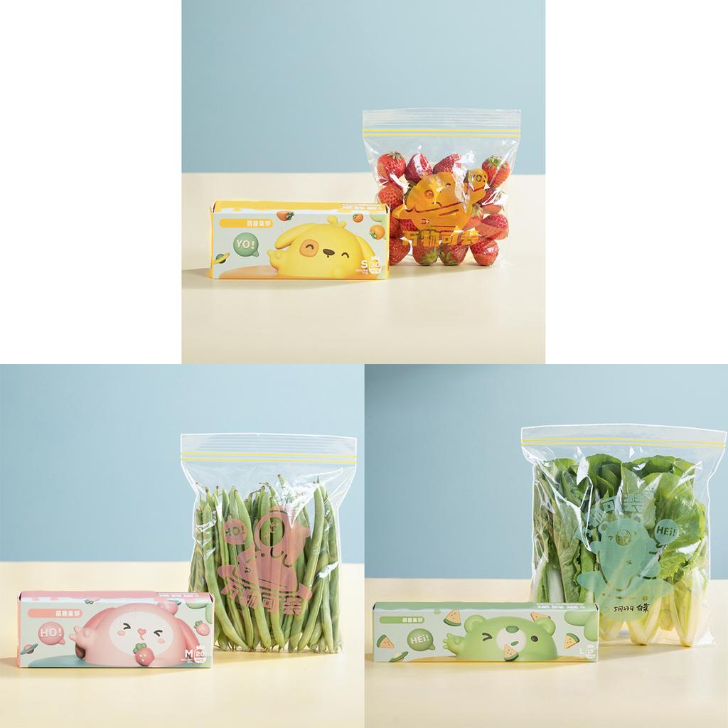 Reusable Food Preservation Bags with High Sealing Properties for Fridge Storage and Meals Prep Sturdy and Safety