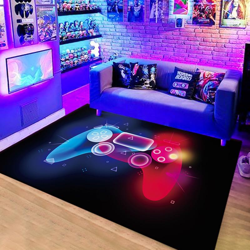 3D Game Console Controller Carpet for Living Room Children's Bedroom Crawling Mat Non-Slip E-sports Hall Decor Rug Home Doormat