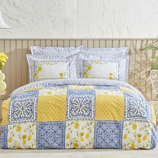 

Karaca Home Addie Хлопковый комплект двойного пододеяльника, желтый (пп)