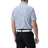 FootJoy Floral Camo Jacquard Short Sleeve Wide Collar Shirt, Light Gray, Men's, Size Small (FJ-S24-S22, 81783-S)