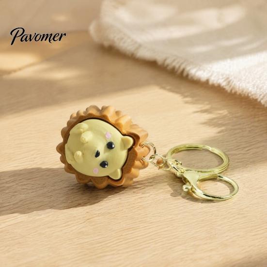 Decorative Hedgehog Clicker 3D Printed Keychain, Stress Relief Finger Portable Fidget Toy, Pendant for Keys and Backpacks