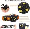 Anti-Skid Snow Shoe Cover Climbing Crampons Spikes Ice Grips Cleats Non-Slip Shoe Covers Winter Walk 1Pair