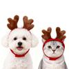 Christmas Reindeer Antler Headband Adjustable Magic Strap Pet Hat For Dogs Cats