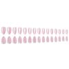 Long Almond Shape Faux Nail 30PCS Pink Press On Nail Easy To Wear Reusable Artificial Nail