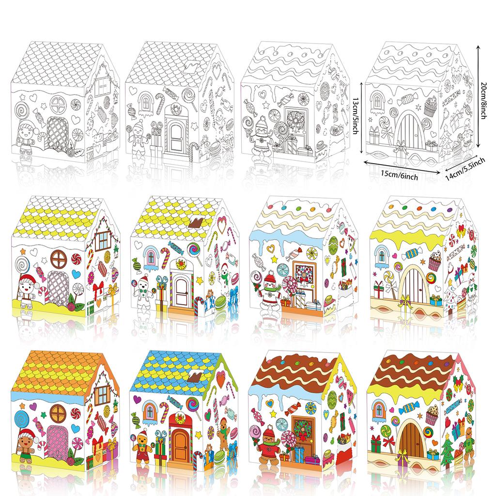 Christmas Man, Snowman, Lollipop, Holiday Party Background, DIY Decoration Box