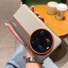 Für Xiaomi 15 Ultra Hülle Spleiß-PC + PU-Leder Handy-Rückabdeckung mit Metall-Linsenring/Tasten