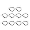 10 Stück 316 Edelstahl D-Ring Halbkreisförmige Geschweißte D-Ring Schnalle Surfbrett Kajak Zug Schnalle Hardware 8MM Durchmesser