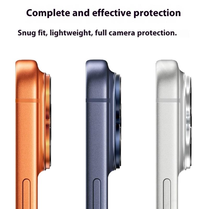 Matte Finish Camera Cover Guard Anti Fingerprint Drop Proof Film Design For Phone Shockproof Design Aluminum Alloy Frame