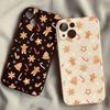 Cute Cartoon Christmas Santa Elk Phone Case For iPhone 16 14 15 13 Pro Max 11 12 XR 7 8Plus Black White Soft Silicone Cover Capa
