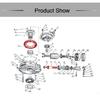ZSDTRP Final Drive Gears for CJ-K750 With 9:35 / 8:37 Gear Ratio Original Rear Driving Gear