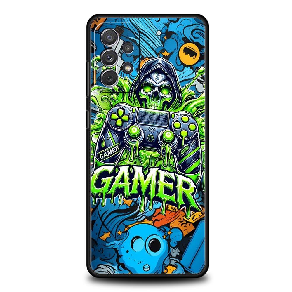 Technology Game Console Phone Case for Samsung Galaxy A55 A35 A17 A07 A15 A13 A25 A51 A71 A72 A73 A32 A52 A52S A41 5G Soft TPU