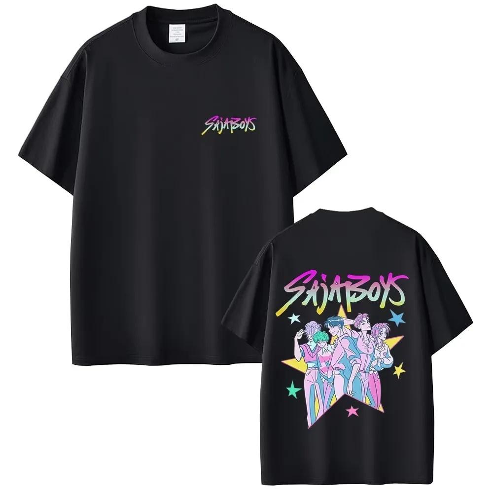 LUXEON Loose Fit Crew Neck Short Sleeve T-Shirt Casual Comfortable Polyester K Pop Demon Hunters Hunter of Demons Round Neck Top