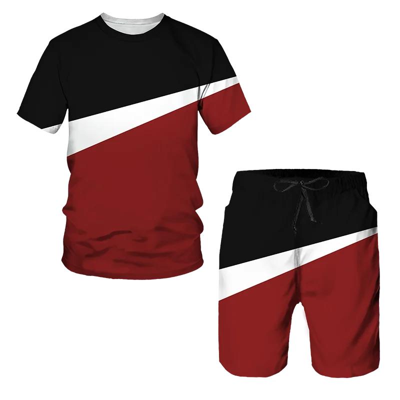 

Summer Tracksuit Men Set Streetwear For Man Oversized Clothes 3d Printed T Shirt Shorts Sportswear Mens Tshirts Fashion Suit