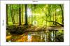 Photomural Beautiful Forest Landscape In Spring In 3D Effect Structural Vinyl 104x70.5