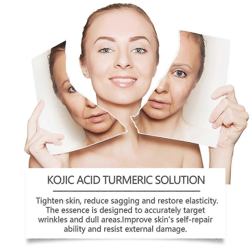 Turmeric Acid Anti-Wrinkle Serum - Hydrating Facial Essence for Natural Glow & Elasticity