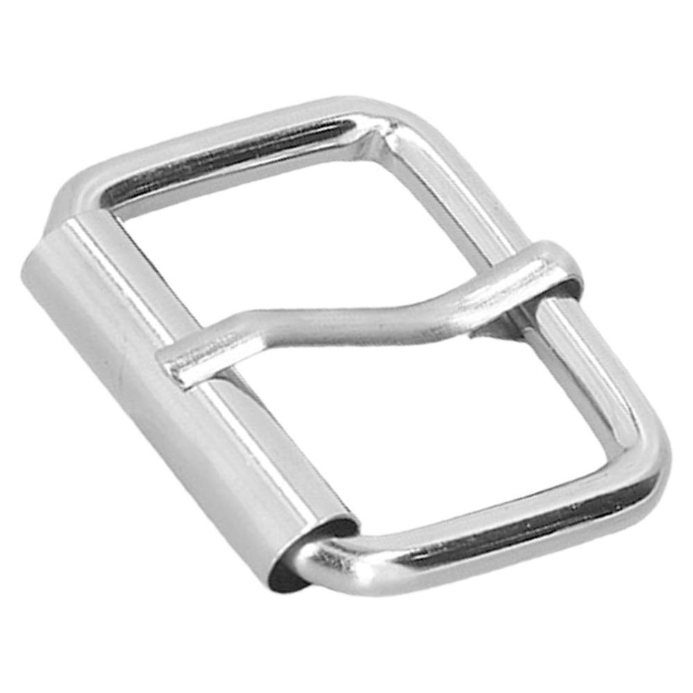 50pcs Metal Roller Pin Buckle Silver Adjustable Pin Buckle Tri-Glide Buckle For Leather Crafts