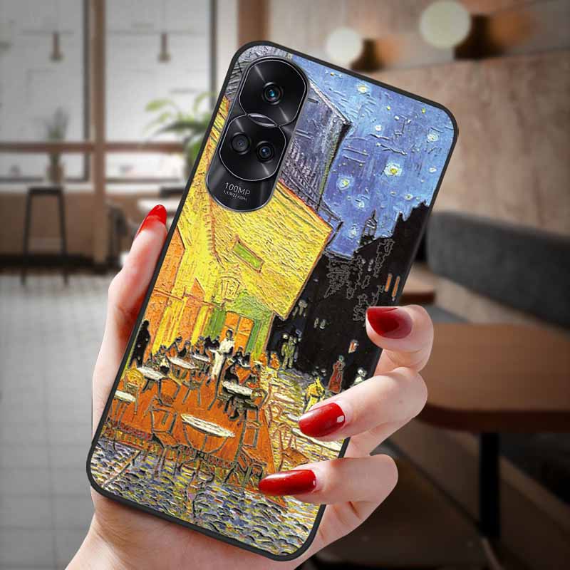 For Honor 90 Lite 5G Case 3D Flower Relief Emboss Silicon Back Cases For Honor 90 Cover Honor90 Pro 90Pro 90Lite Soft Protective