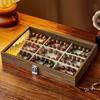 Large Capacity Wooden Jewelry Tray Dust-proof Jewelry Display Box  Jewelry Display