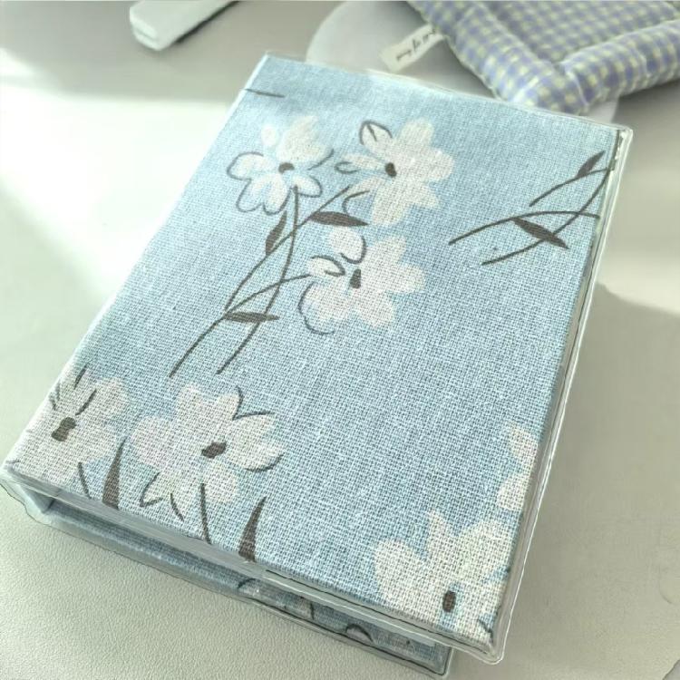 Stylish Fabric 6Inch Photo Album Capacity for 100 Photos Simple To Use 6inch Picture Album Storage Postcards Book