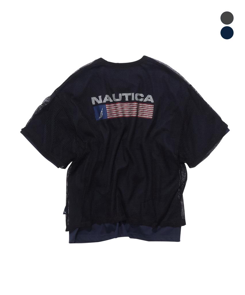 NAUTICA Mesh Layered T-Shirt (2 Colors) Nts5506