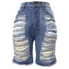 Módní Dámské Kapesní Elastické Jeans Džínové kalhoty Dámské šortky Ležérní šortky