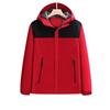Men's Autumn-Winter Waterproof Windbreaker: Hooded Outdoor Mountaineering Jacket with Printed Logo.