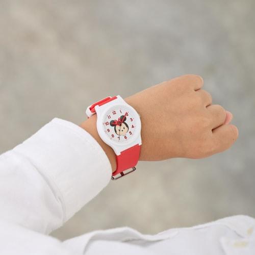 Citizen Q&Q Watch, Disney TSUMTSUM Analog, 10 ATM Water Resistant, Urethane Strap, V06A-504VK, Girls' Red