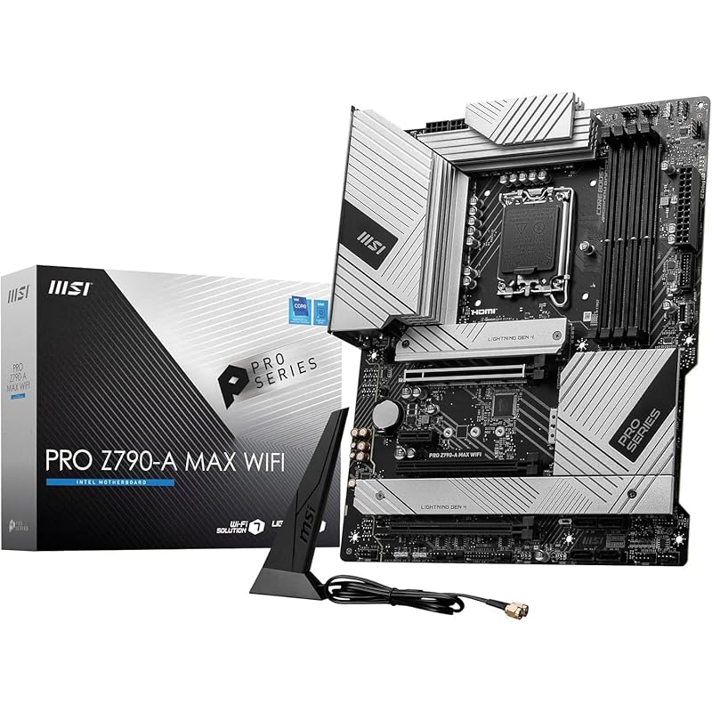 

MSI PRO Z790-A MAX WIFI 14th/13th/12th generation Intel LGA1700 Core processor compatible DDR5 Z790 chipset ATX motherboard MB6305