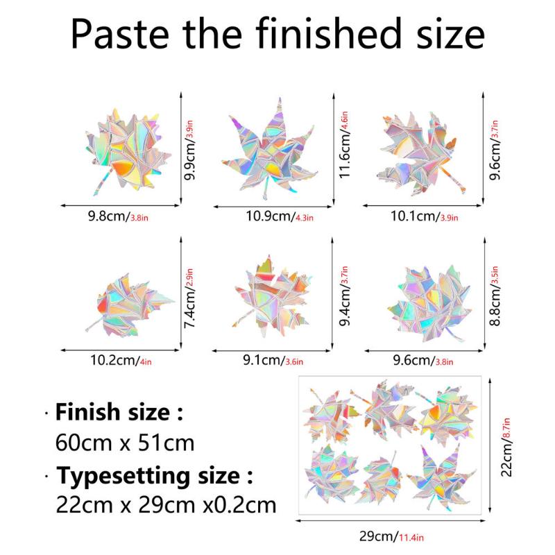 Rainbow Maker Sun Catcher Wall Stickers Cat Bird Star Mushroom Moon Sun Diy Window Glass Electrostatic Prisms Sticker