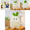 Adorable White Radish Plush Doll Soft Comfy Pillow High-quality Cotton Filling