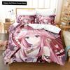 3D Print Cartoon Bedding Set Genshin Impact Game 3d Duvet Cover Set Comforter Bed Linen For Boy Decor Bedclothes