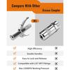 Grease Gun Clutch, Attachment, G Grease Gun Mouthpiece Coupler, Locking Pliers for All Types of Grease Guns, Easy To On And Off with 30cm Hose