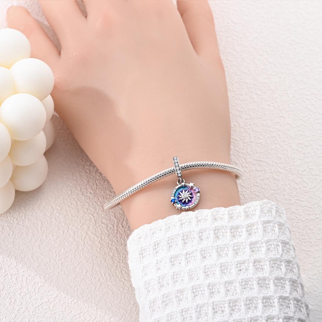 New Starry Sky Collection Charm Bead Charms Bracelets Bead Compatible With Authentic Fine Woman Fine Jewellery Pendant Making Accessories