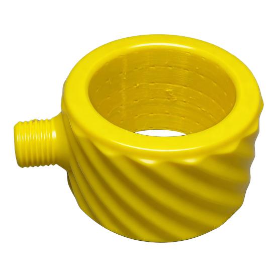 Men Shower Nozzle Powerful Supercharging Hydromassage Standard Thread Interface Fits Most Pipes 360-Degree Ring Water Spray Spiral Nozzle