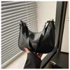 2025 new solid color popular texture underarm bag versatile fashion messenger bag French niche shoulder handbag