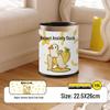 He Mu Cheng Double Layer Cartoon Stainless Steel Trash Can with Foot Pedal - Living Room & Kitchen
