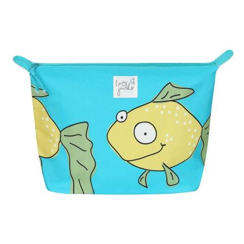 Lazy Jacks Fish Cosmetic Bag