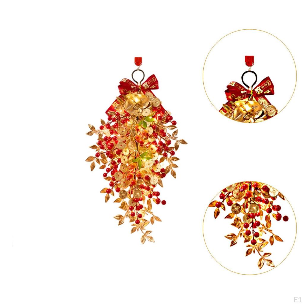 Chinesischer Jahreskranz Girlande Stilvoller Swag Frühlingsfest Türschmuck für Feiertag