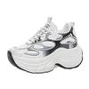 Autumn and winter women's shoes new slope heel muffin thick sole inner height increase women's trend casual sports shoes