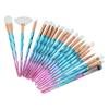 20pcs Makeup Brush Set Professional Foundation Concealer Face Powder Blush Eyeshadow Brushes for Women