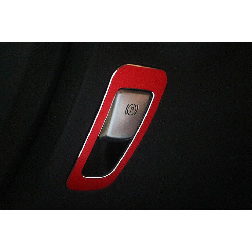 Fit For Mercedes-Benz GLC 2016- Aluminum Red P Gear Button Frame Trim 1PCS