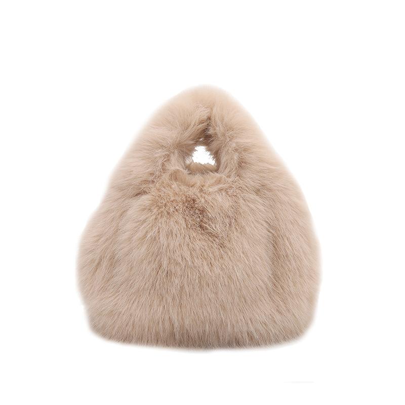 Winter Plush Large Capacity Fashion Personality Fashion Fluffy Foreign Style Fluffy Shoulder Handbag Women